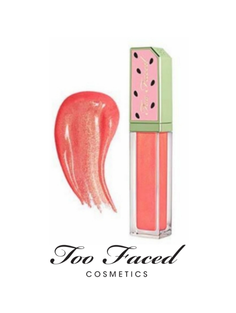 Watermelon Candy Juicy Fruits Lip Gloss  in " Mega Melons" 7ml Too Faced A3 NIB